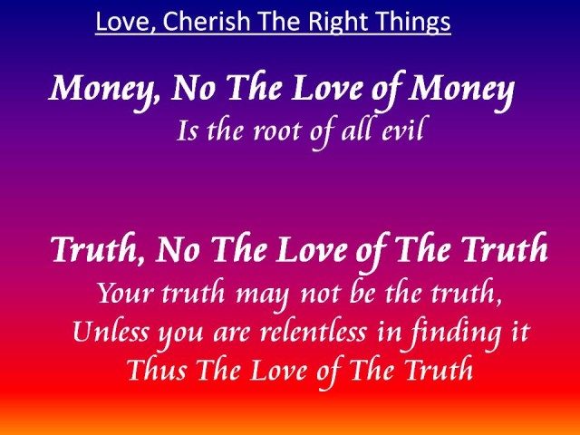 love of truth